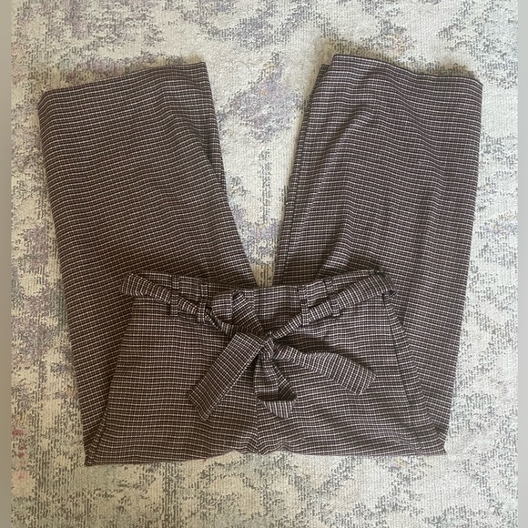 Zara Brown Houndstooth Trousers - Picture 4 of 6